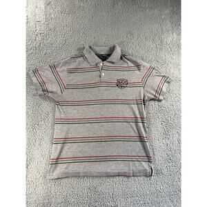 Rugby Polo Shirt Mens‎ XL Short Sleeve Collared Striped Preppy Sporty